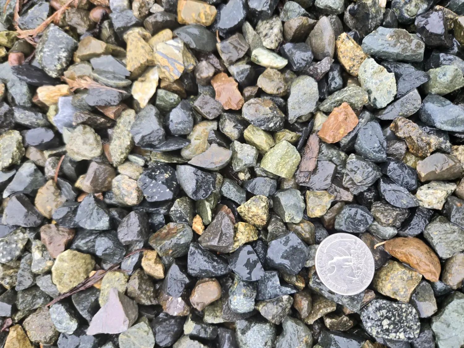 5/8" Clean Crushed Rock landscape material