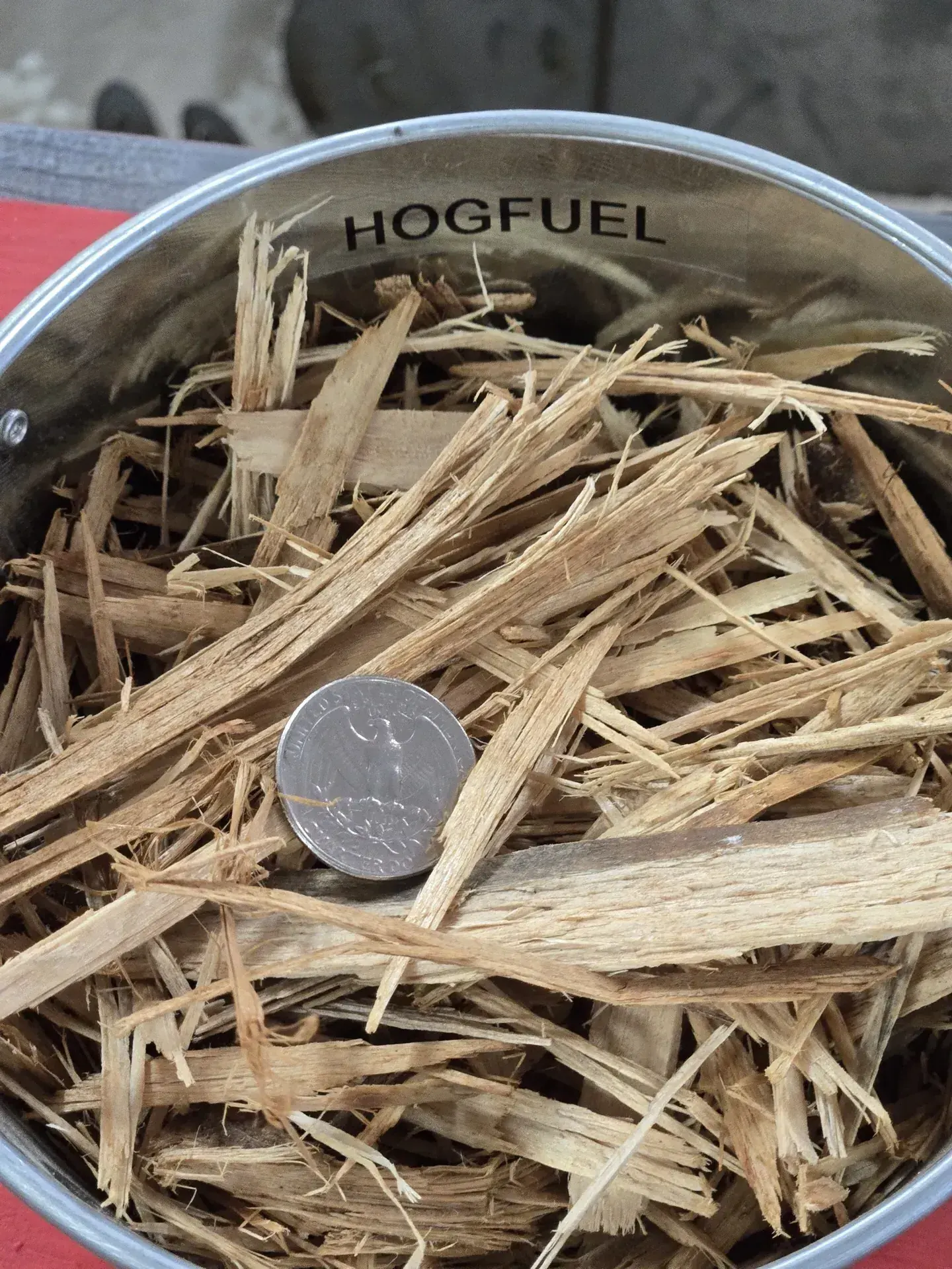 Hog Fuel landscape material