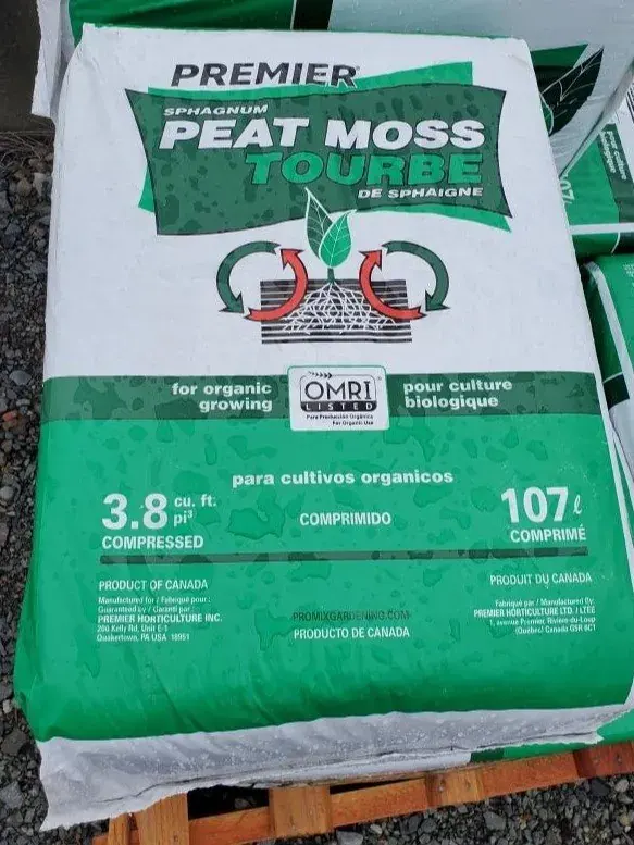 Organic Sphagnum Peat Moss landscape material
